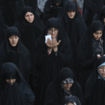 Water Bankruptcy in Iran: Iranian women pray for rain in Tehran, November 14. In the past, people would go out to the desert to pray for rain,” said Mehdi Chamran, head of Tehran’s City Council [Source Reuters]