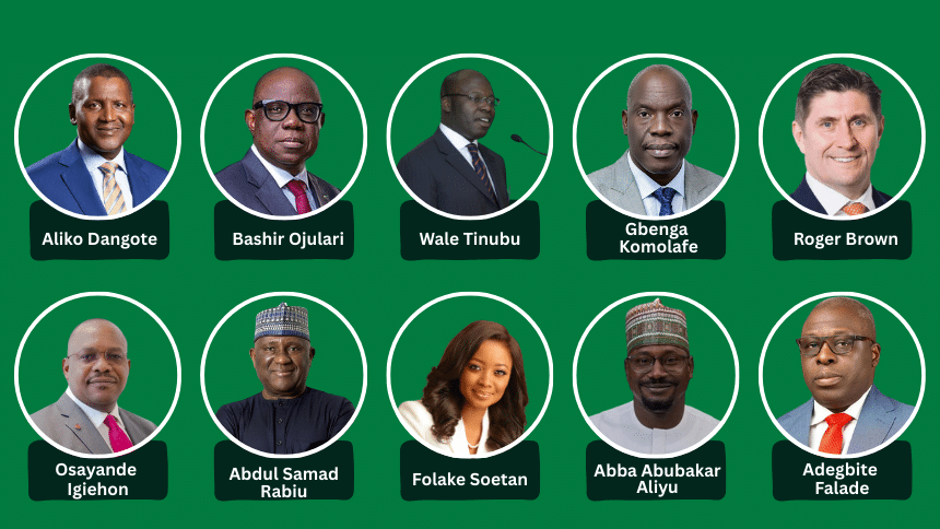 top ten people in Nigeria’s energy sector in 2025